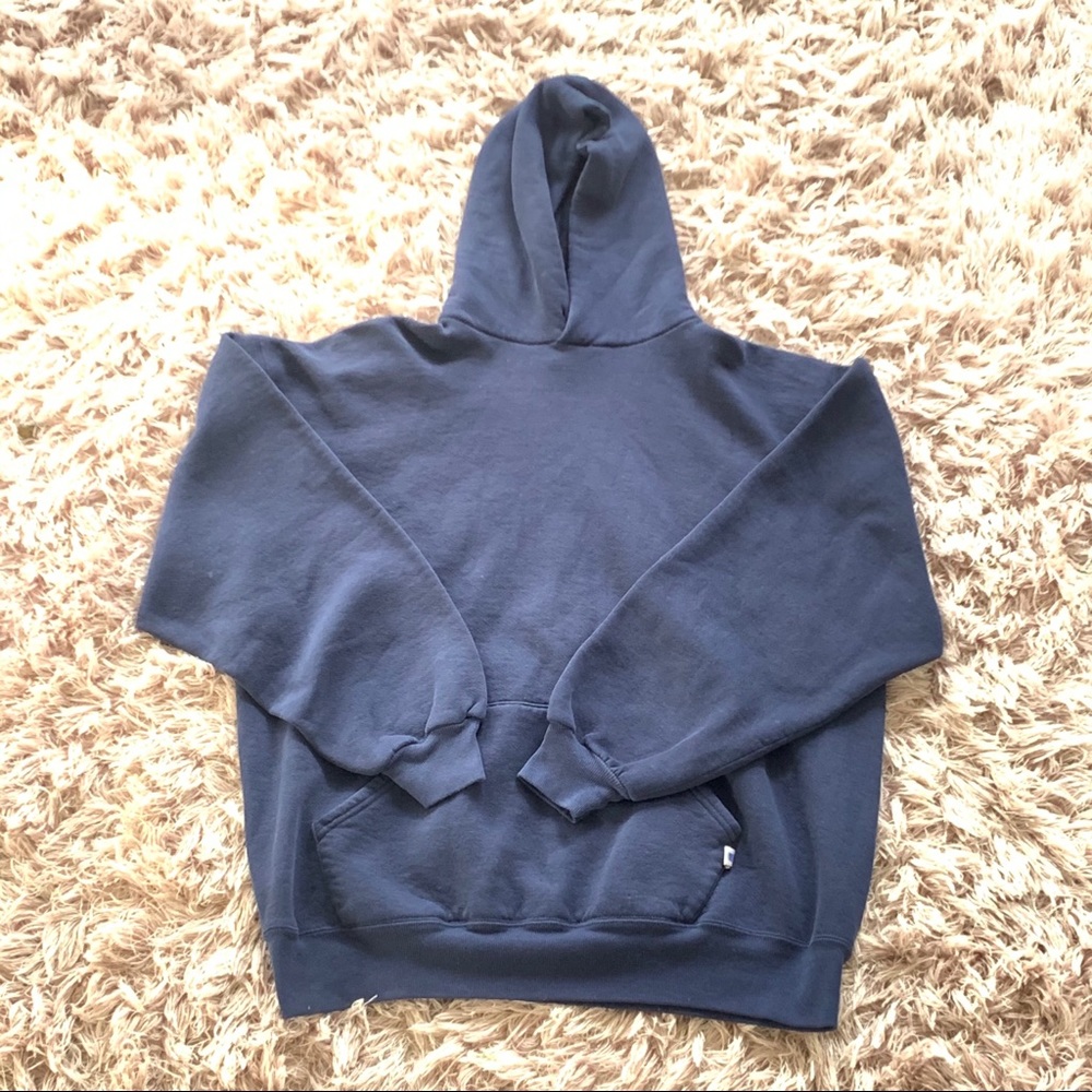 COPY - plain navy blue russel athletic hoodie xl